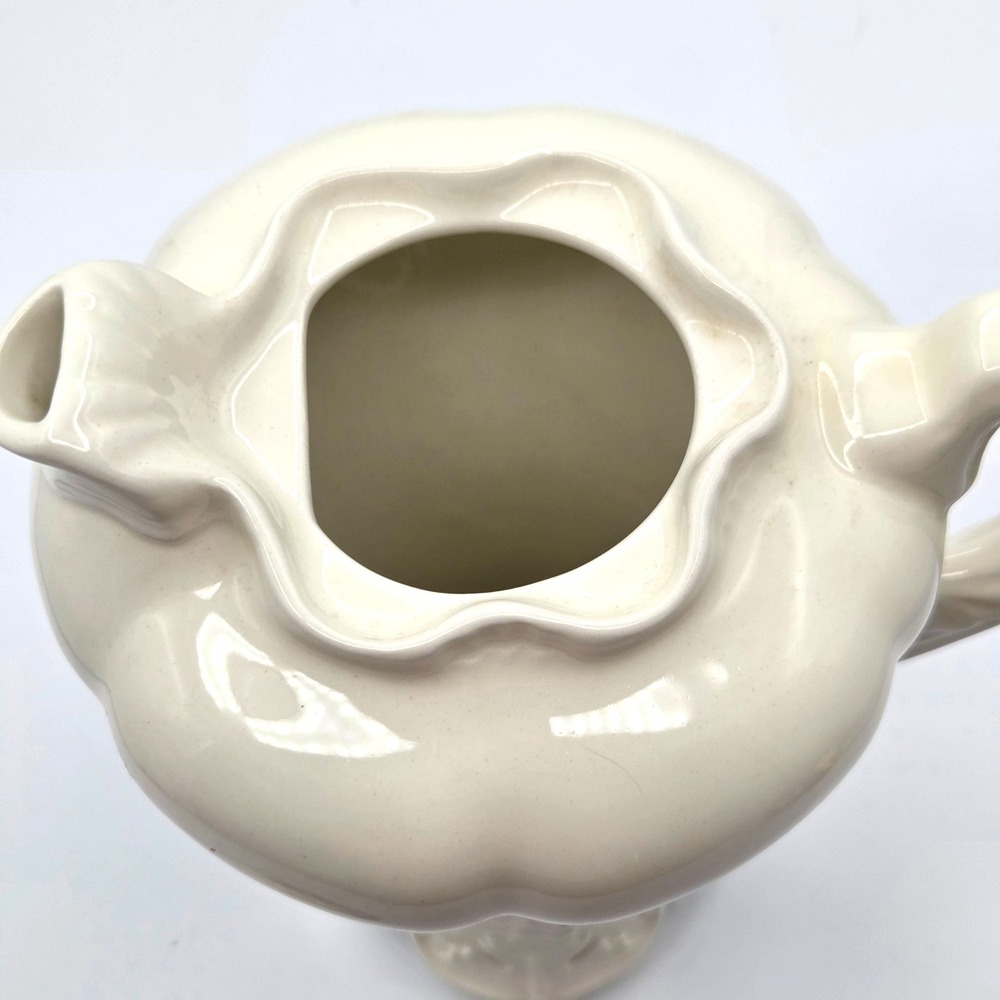 Certified International Coffee Pot Teapot with Delecate Burgundy Floral Transfer - Picture 12 of 13